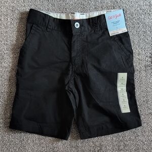 Cat & Jack Boys Black Flat Front Shorts NWT